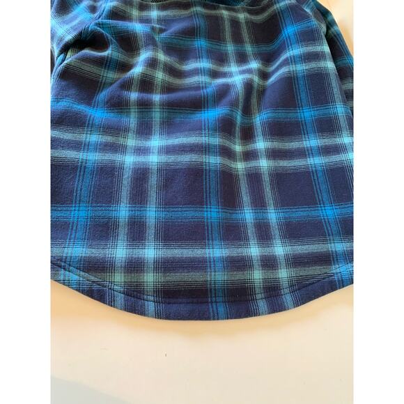 Orvis flannel shacket blue plaid women's medium - Picture 12 of 12